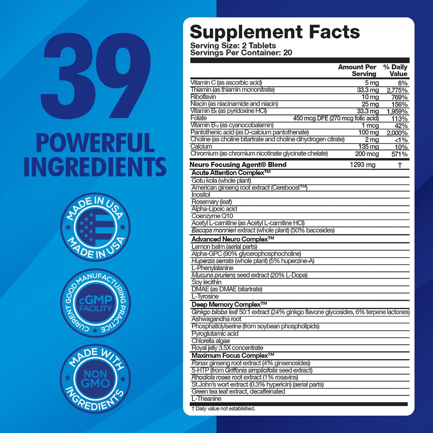 Focus Fast 40 Tablets