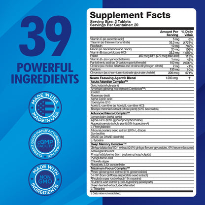 Focus Fast 40 Tablets
